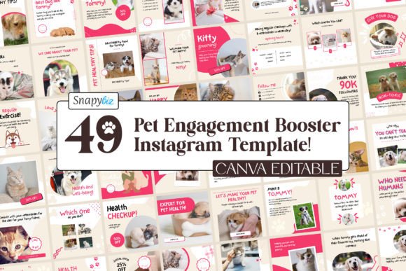 Pet Engagement Instagram Template Kit