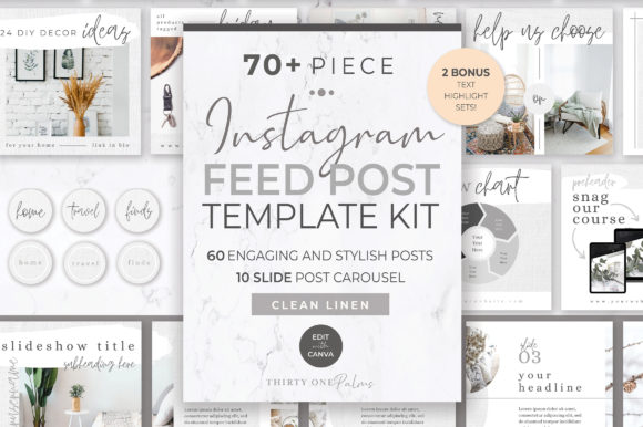 Neutral Instagram Post Template Kit