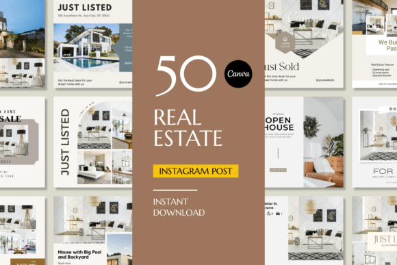 Canva Real Estate Instagram Templates