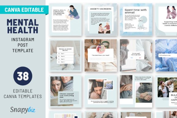 Mental Health Content Templates for Instagram