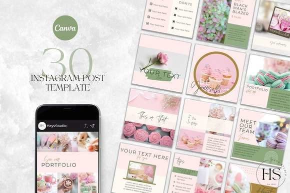 Customizable Instagram Post Templates