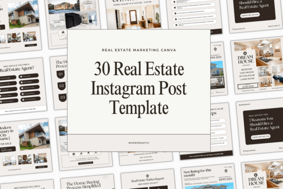 Customizable Real Estate Instagram Templates