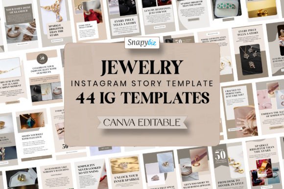 Customizable Jewelry Instagram Story Templates