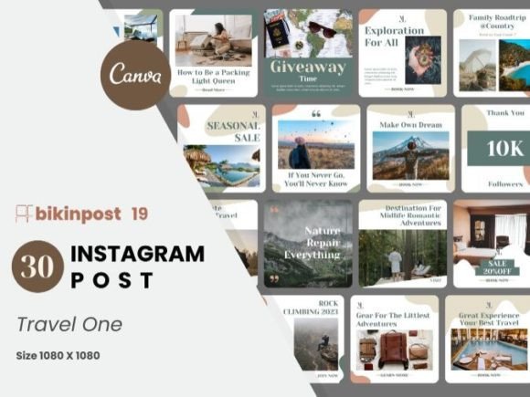 Instagram Travel Post Design Templates