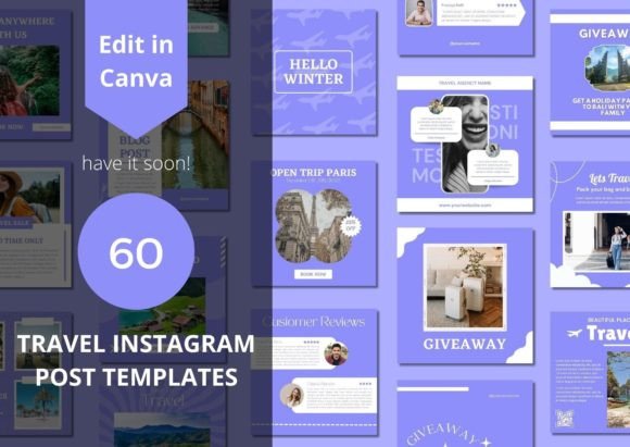 Modern Travel Instagram Templates Pack