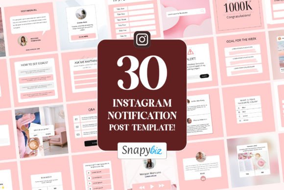 Customizable Instagram Notification Templates