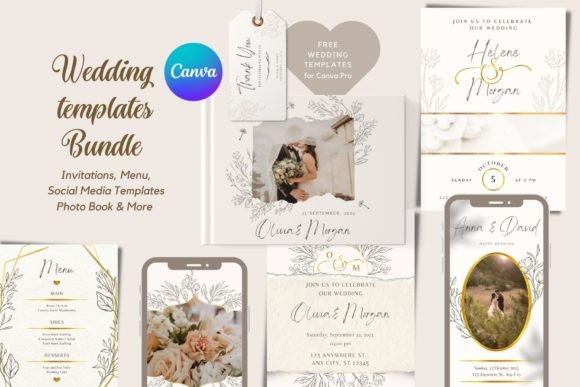 Wedding Template Canva PRO Package