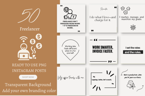 Instagram Post PNG Graphic Collection
