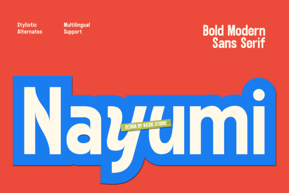 Nayumi Bold Rounded Sans Typeface