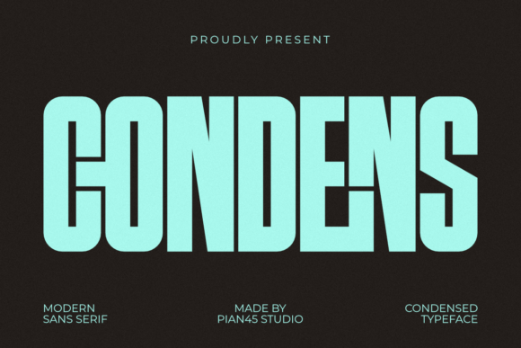 Condens Modern Ultra-Condensed Sans Serif