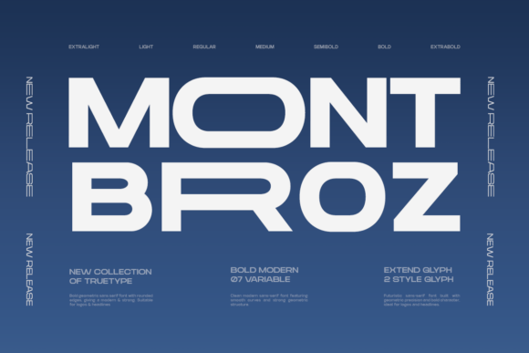 TRT Mont Broz Geometric Display Sans