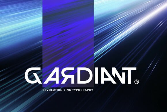 Gardiant Futuristic Sci‑Fi Logo Sans