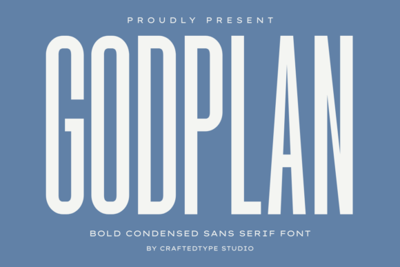 Godplan Condensed Bold Sans Serif Font
