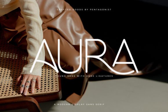 Aura Rounded Sans Serif with Bold Ligatures
