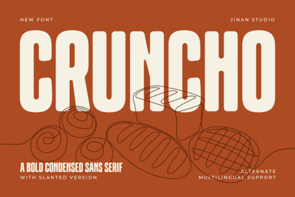 Cruncho Bold Condensed Sans Typeface