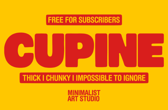 CUPINE Ultra-Chunky Display Sans Font