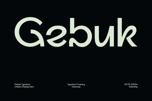 Gebuk Bold Display Sans Font
