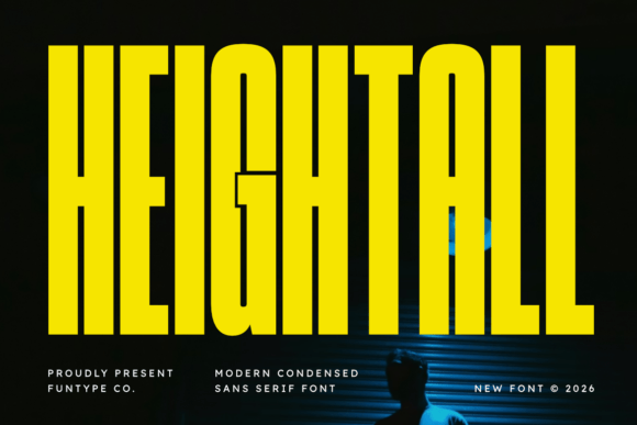 Heightall Ultra-Condensed Bold Sans