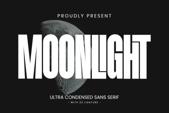 Moonlight Ultra-Condensed Bold Sans Font