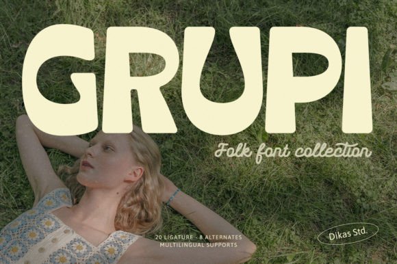 Grupi Bold Reverse-Contrast Rounded Display Font