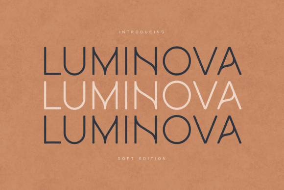 Luminova Geometric Sans Typeface