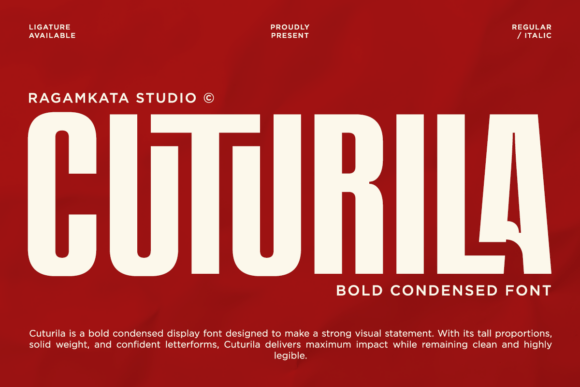 Cuturila Bold Condensed Display Font