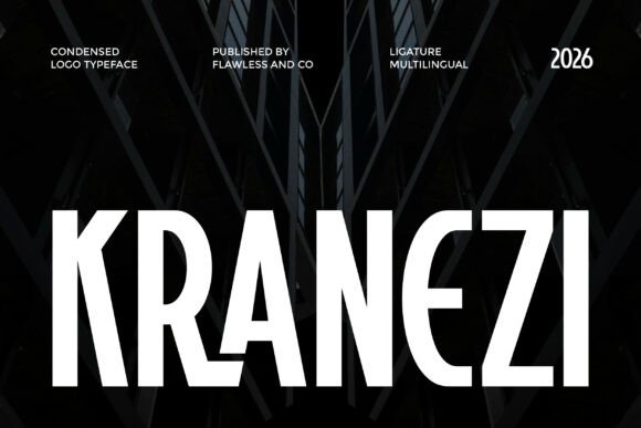 Kranezi Condensed Sans Serif Font
