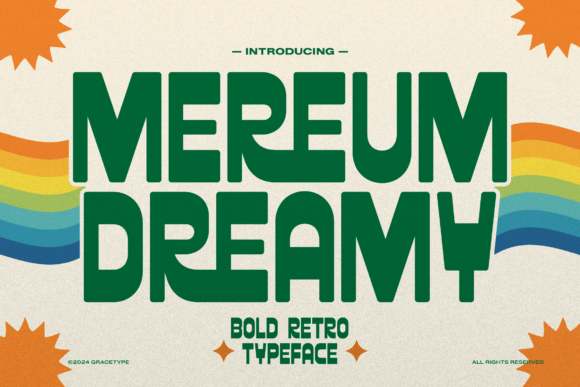 Mereum Dreamy Retro Display Typeface