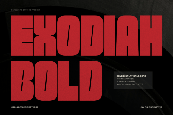 Exodiah Monumental Display Sans