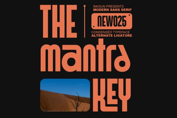 Mantra Key Bold Condensed Typeface