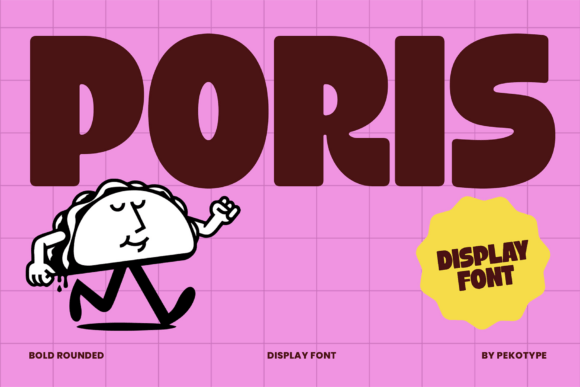 PORIS Modern Bold All Caps Retro Display Font