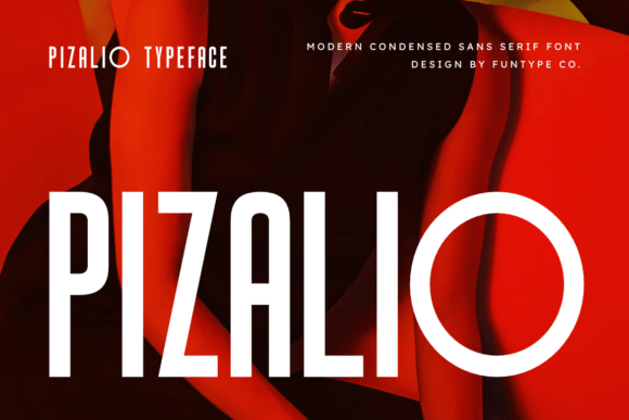 Pizalio Condensed Bold Sans Font