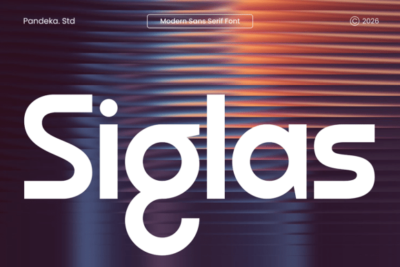 Siglas Modern Geometric Sans