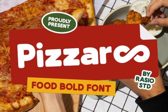 Pizzaroo Bold Food Display Font