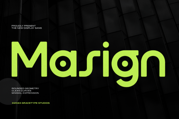 Masign Futuristic Display Sans