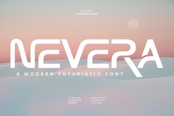 Nevera Futuristic Modern Typeface