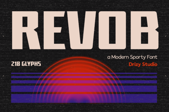 Revob Sport Broadcast Display Font