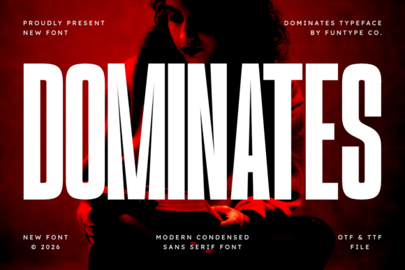 Dominates Ultra-Condensed Sans Font