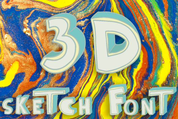 3D Sketch Urban Display Font