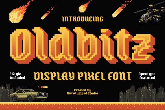 Oldbitz Retro Pixel Display Font