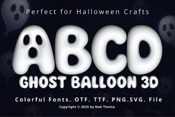 Ghost Balloon 3D Font