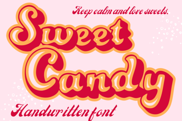Sweet Candy Retro 3D Display Font