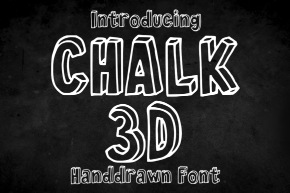 Chalk 3D Handdrawn Display Font