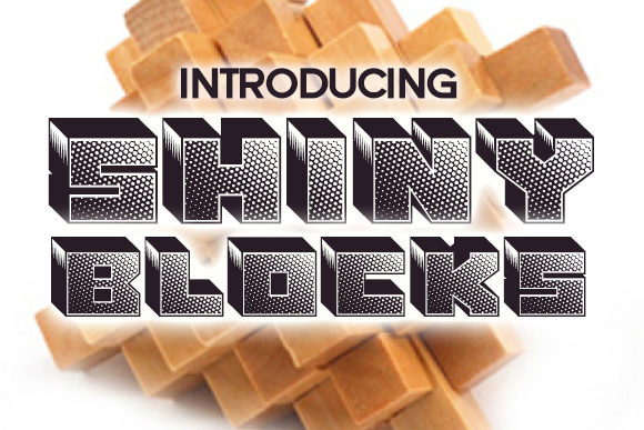 Shiny Blocks 3D Bold Display Font