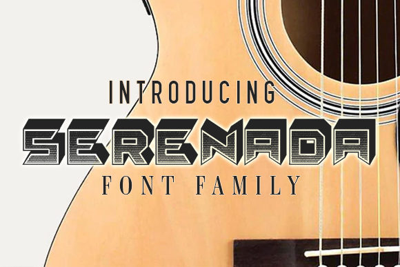 Serenada 3D Bold Display Font