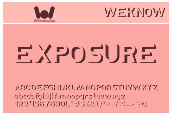 Exposure 3D Display Font