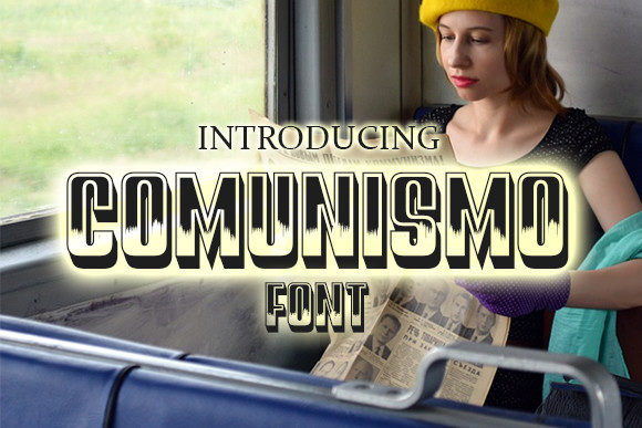 Comunismo 3D Decorative Font