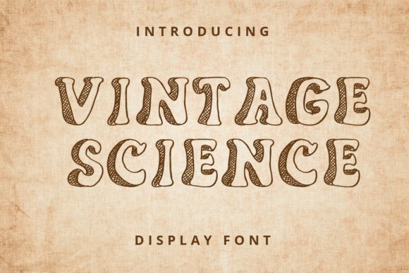 Vintage Science 3D Display Font