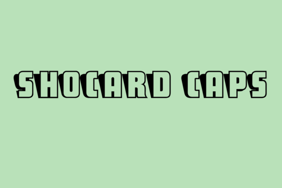 ShoCard Caps Retro 3D Display Font