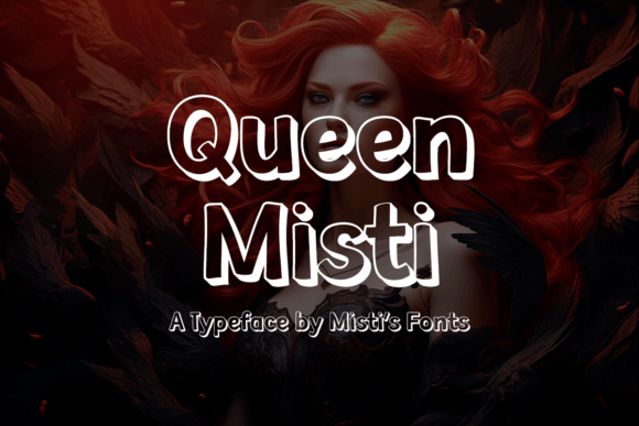 Queen Misti 3D Drop Shadow Font